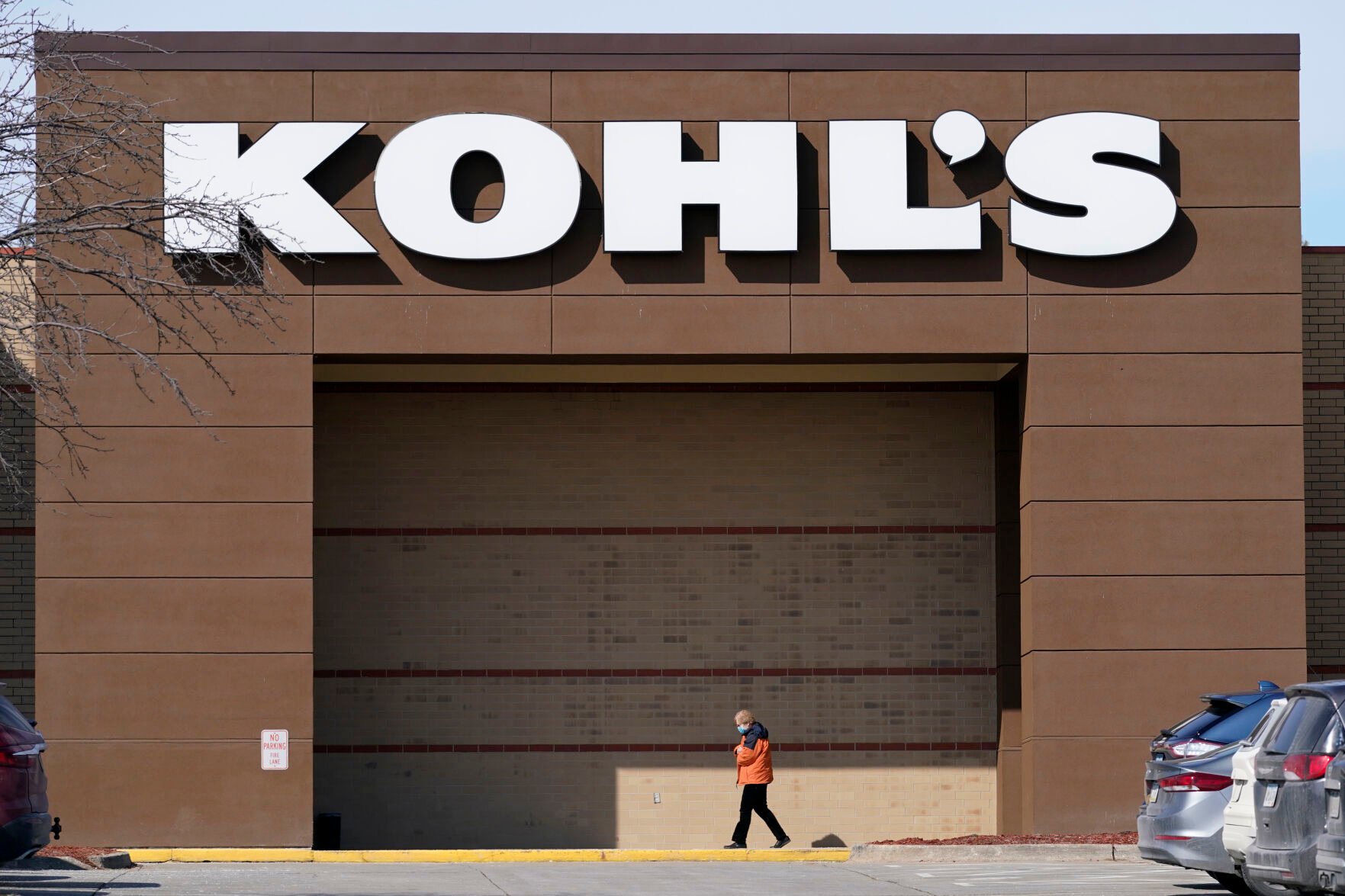 <p>FILE - In this Feb. 25, 2021 file photo a woman arrives at a Kohl's store in West Des Moines, Iowa. </p>
