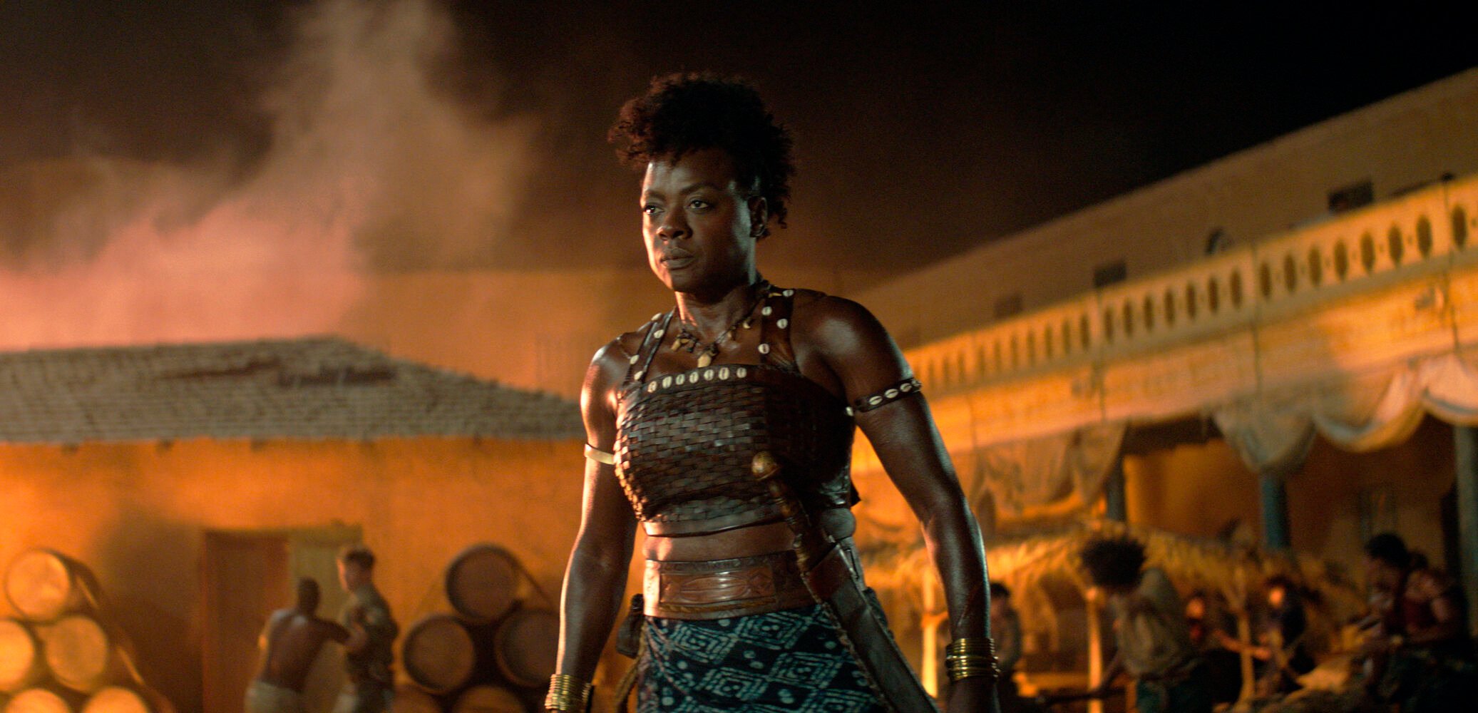 <p>This image released by Sony Pictures shows Viola Davis in "The Woman King." (Sony Pictures via AP)</p>