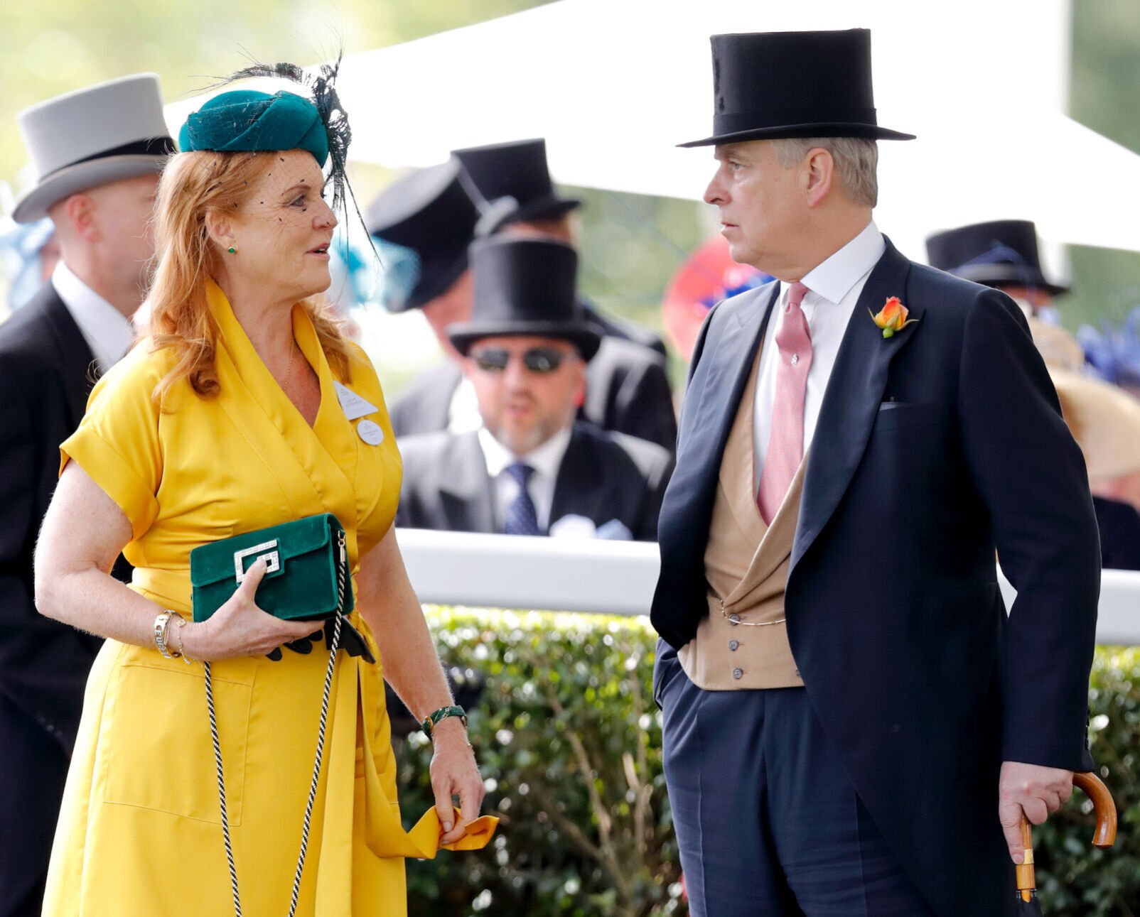 <p>The Duke and Duchess of York, Andrew and Sarah, are shown at Royal Ascot in England on June 21, 2019.</p>