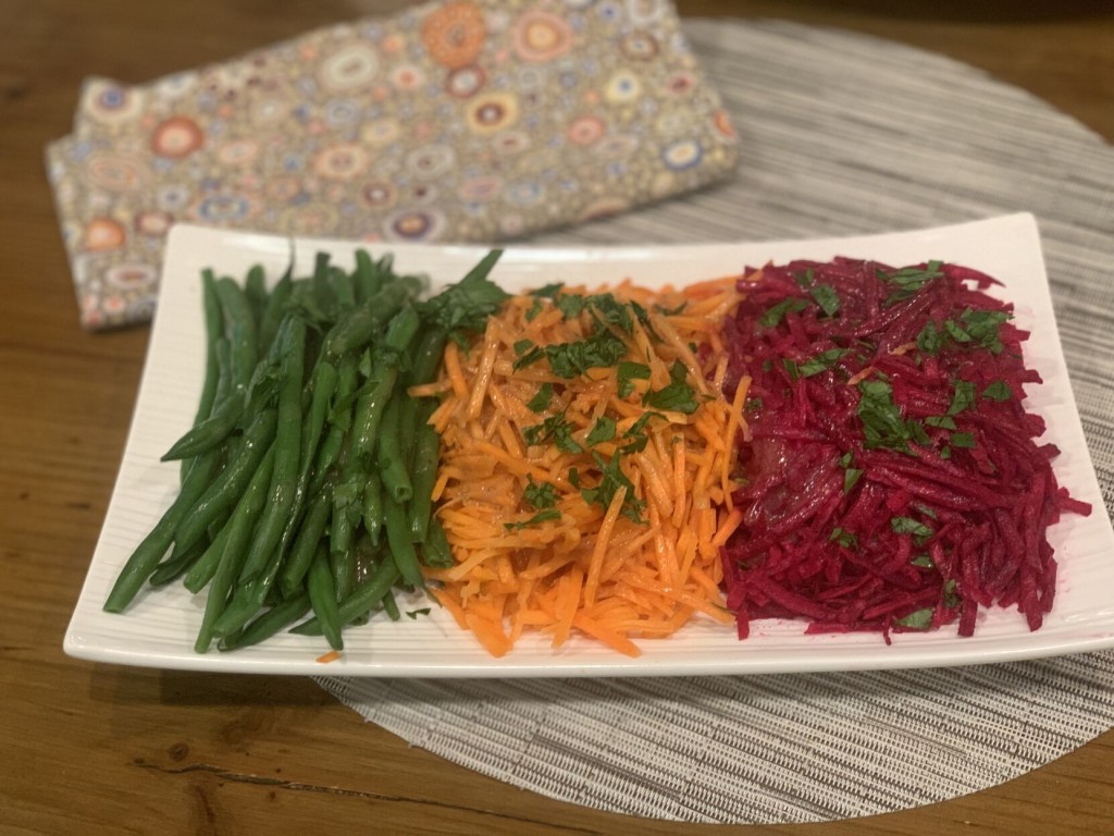 Tricolor Vegetable Salad With Mustard Vinaigrette: This Colorful Salad Is Perfect For Autumn Days