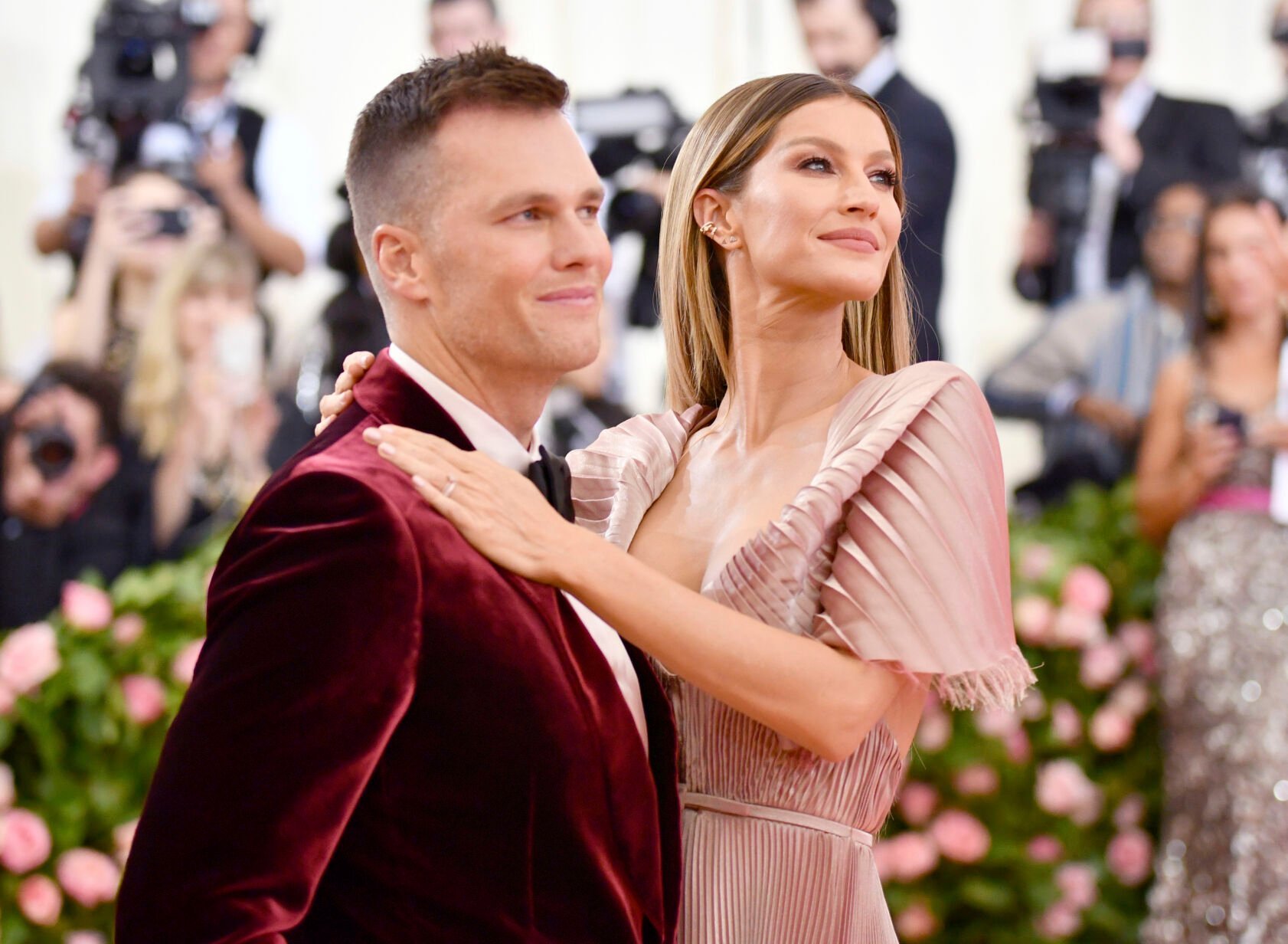<p>Tom Brady, left, and Gisele Bundchen attend The Metropolitan Museum of Art's Costume Institute benefit gala celebrating the opening of the "Camp: Notes on Fashion" exhibition on Monday, May 6, 2019, in New York. </p>