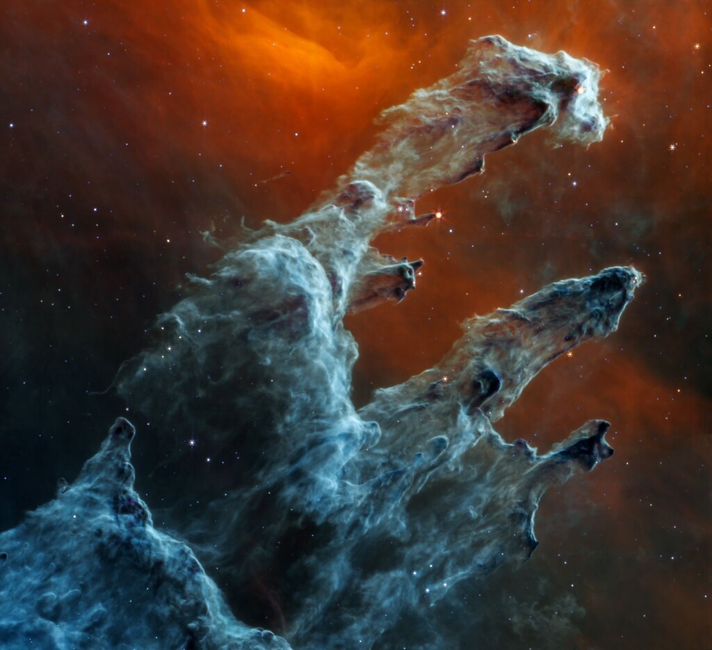 Ghostly Figures Emerge From Pillars Of Creation In New Webb Telescope Image