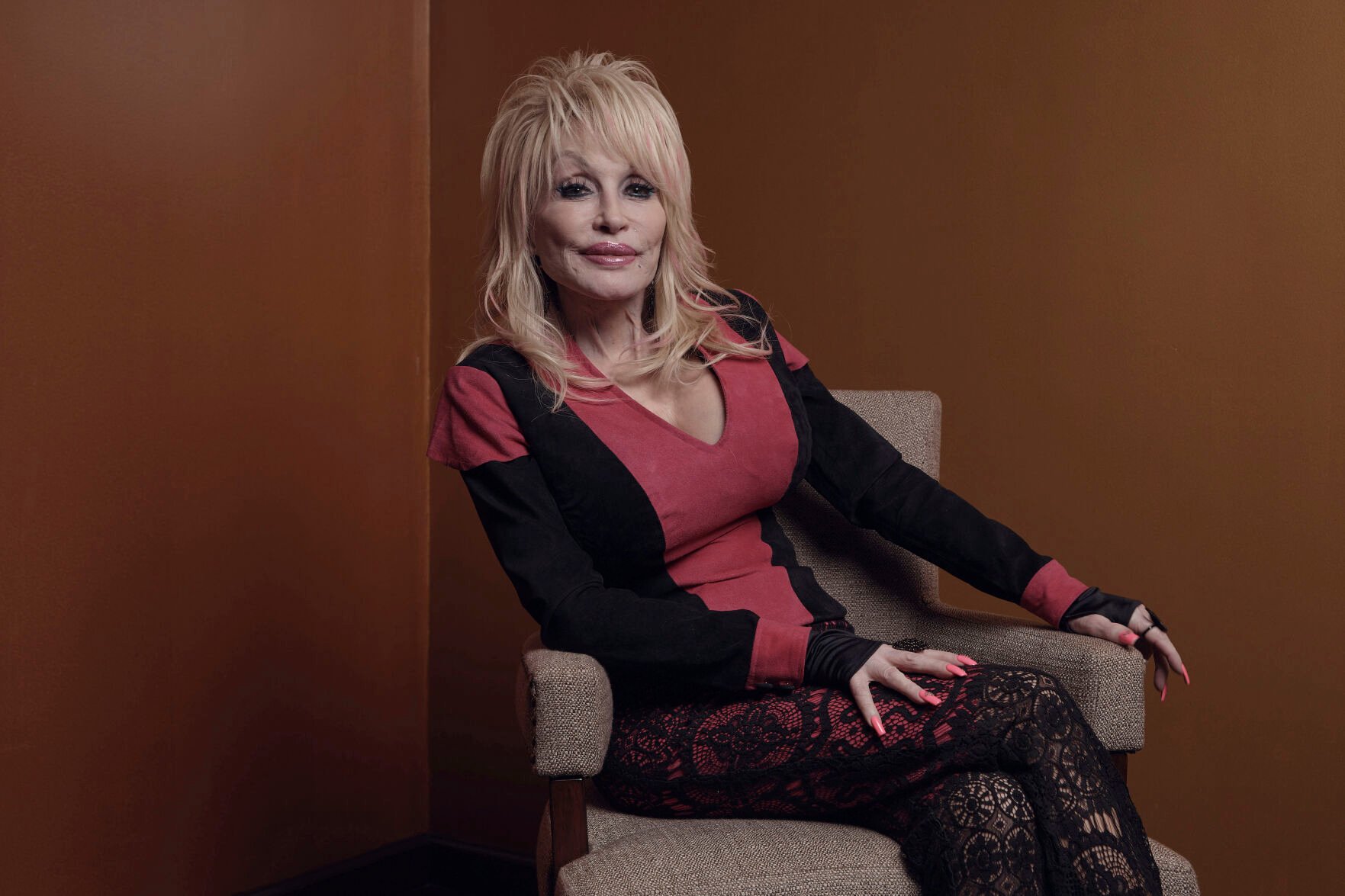 <p>Dolly Parton poses for a photo before the Carnegie Medal of Philanthropy ceremony Thursday in New York.</p>