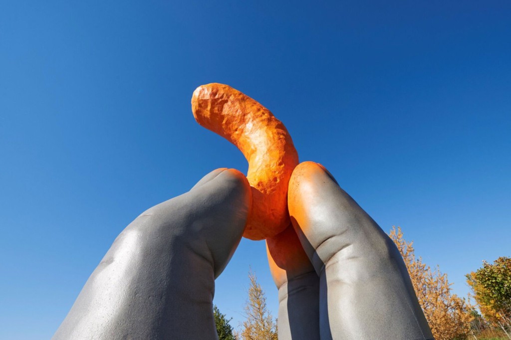 Giant Roadside Cheeto Attracts A Crowd In Canada