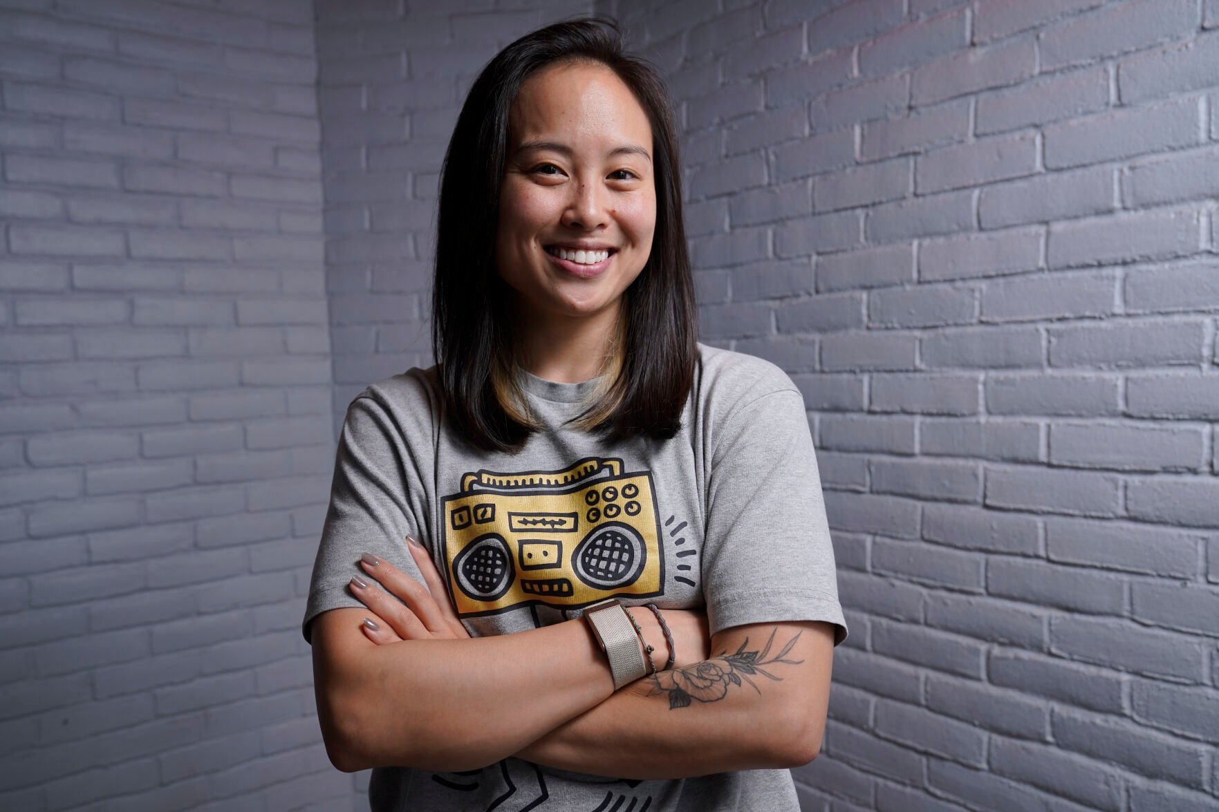 <p>Sunny Choi, B-Girl Sunny, poses for a portrait during the media day for Red Bull BC One World Finals, Friday, Nov. 11, 2022, in New York. The International Olympic Committee announced two years ago that breaking would become an official Olympic sport, a development that divided the breaking community between those excited for the larger platform and those concerned about the art form’s purity. (AP Photo/Frank Franklin II)</p>