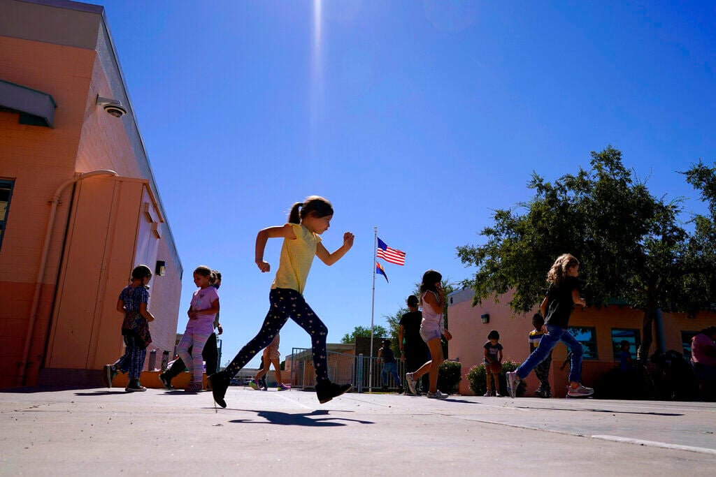 <p>Whittier Elementary School students enjoy recess, Tuesday, Oct. 18, 2022 in Mesa, Ariz. </p>