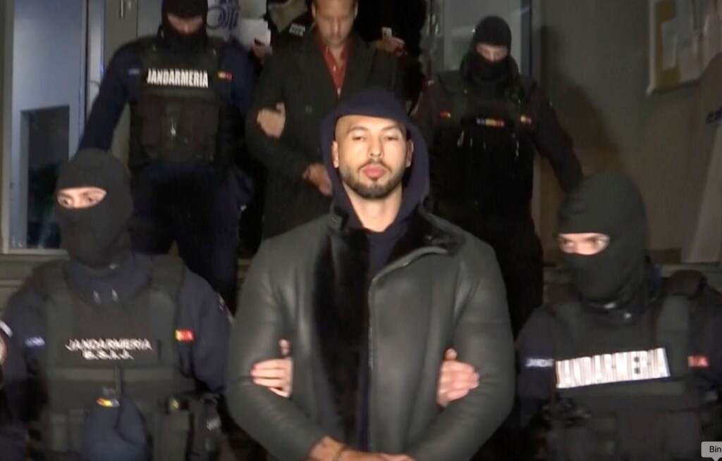 Divisive Social Media Star Andrew Tate Detained In Romania