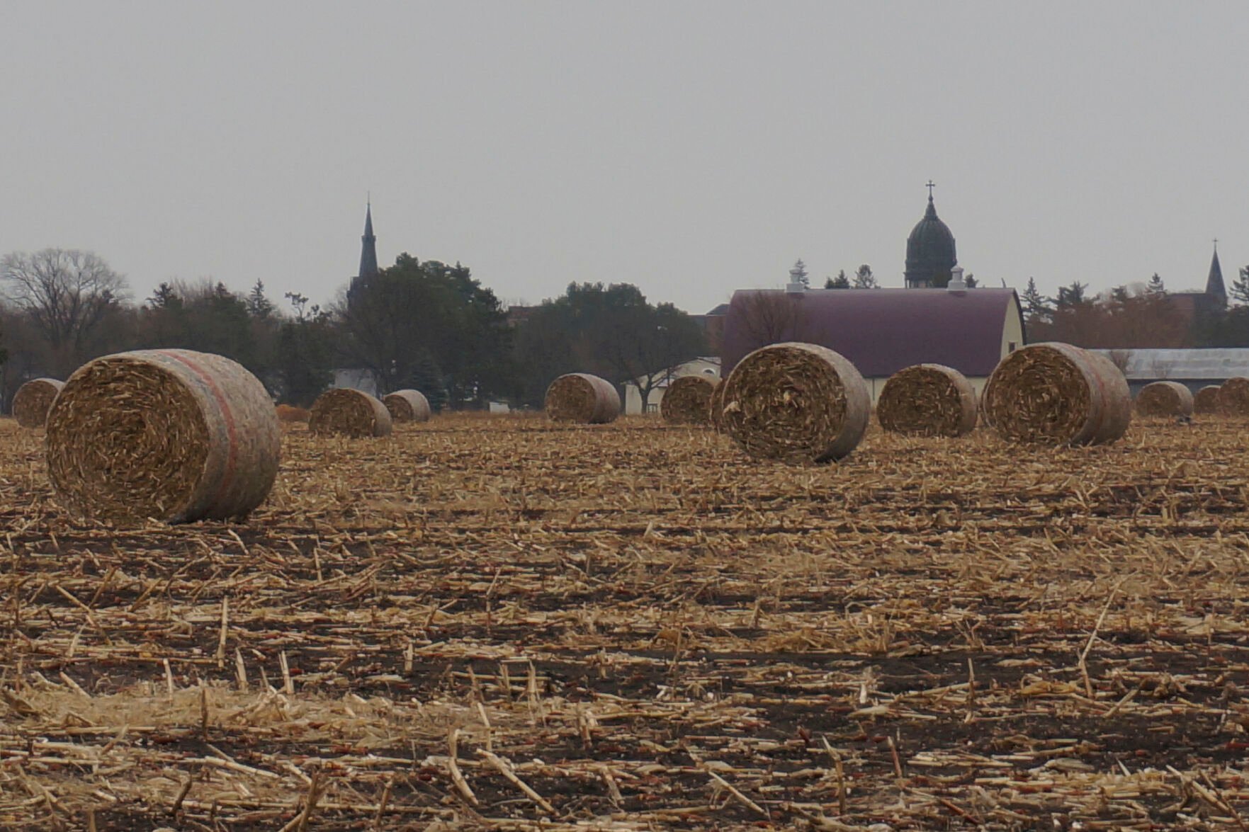 <p>The campus of the College of Saint Benedict is seen through the surrounding farmland in St. Joseph, Minn., on Tuesday, Nov. 8, 2022. The college, founded by Benedictine sisters for women's education, has been seeking new ways to welcome LGBTQ students, which is a fraught concern for hundreds of U.S. colleges and universities run by the Catholic Church and various conservative Protestant denominations. </p>
