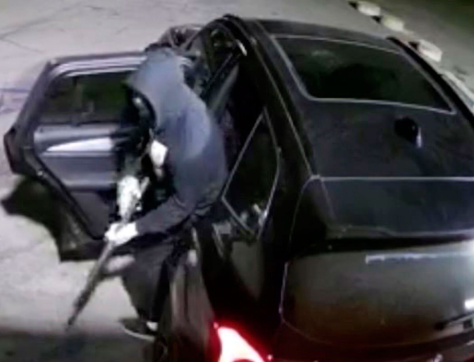 <p>This surveillance image shows a suspect during an armed robbery in Norco, Calif., on July 31, 2022. The 80-year-old Southern California liquor store owner who blasted the would-be armed robber with a shotgun has died, the store reported Tuesday.</p>
