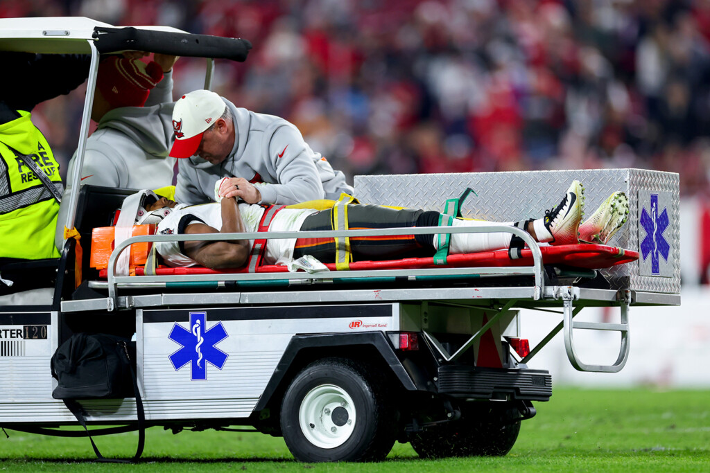 Tampa Bay Buccaneers Wide Receiver Russell Gage Is Taken To The Hospital With Concussion After Being Injured In Monday Night’s Game, Coach Says