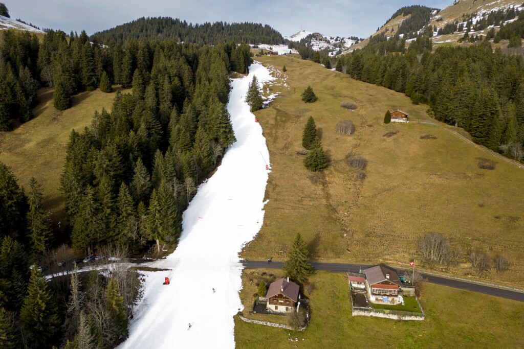 Alpine Slopes Face Snow Shortage In Unseasonably Warm Winter