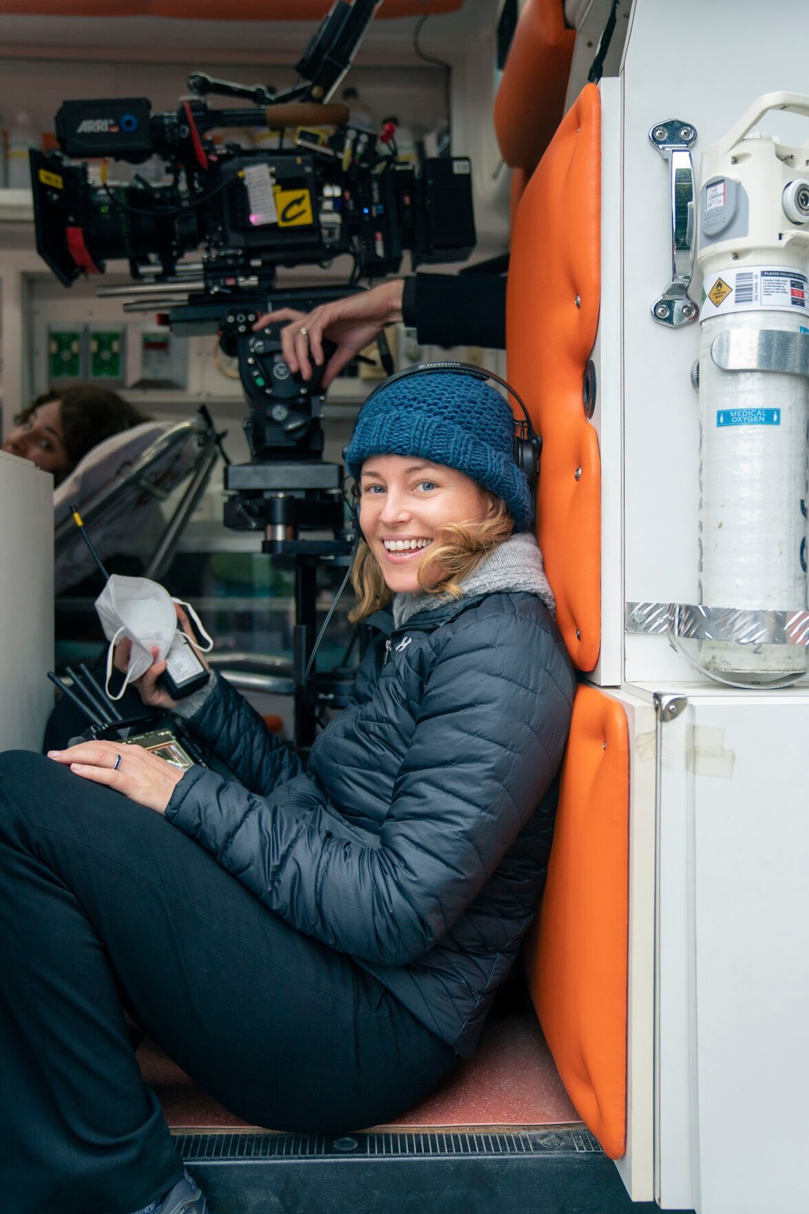 <p>This image released by Universal Pictures shows director Elizabeth Banks on the set of "Cocaine Bear." (Pat Redmond/Universal Pictures via AP)</p>