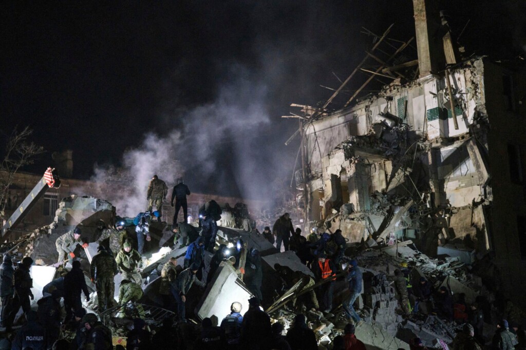 Russia Hits Civilian Targets Anew, Eu Officials Visit Kyiv