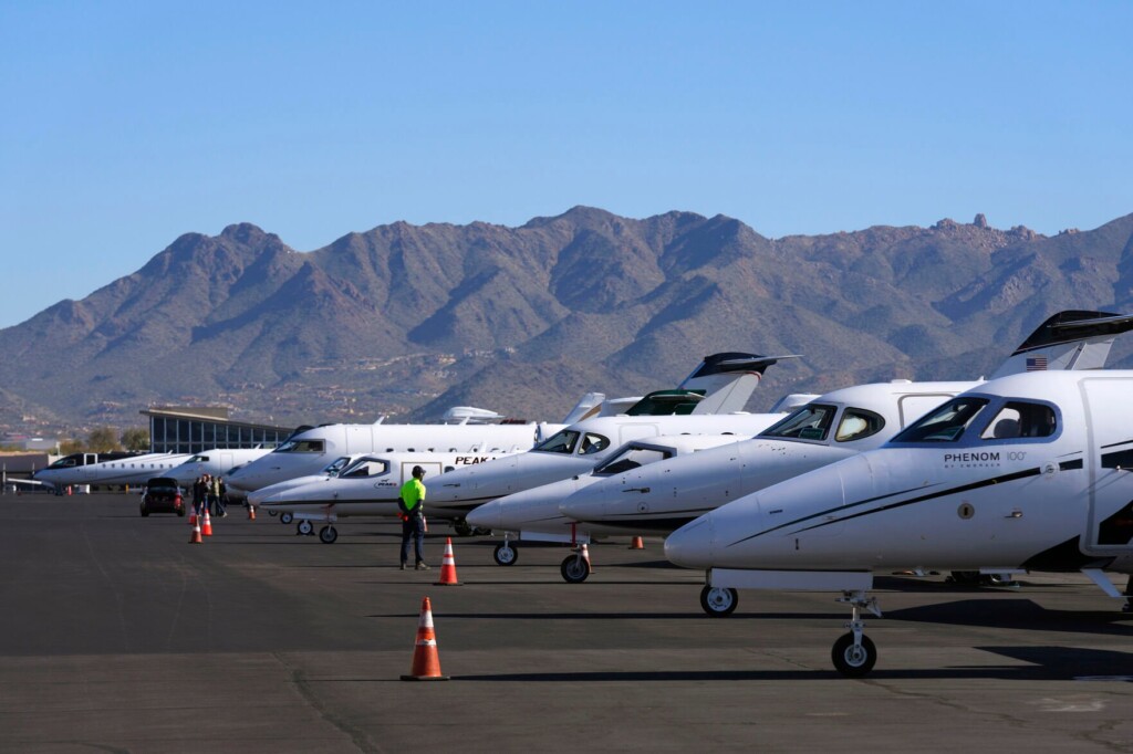 Super Bowl Draws Epic Air Show Of Private Planes To Phoenix