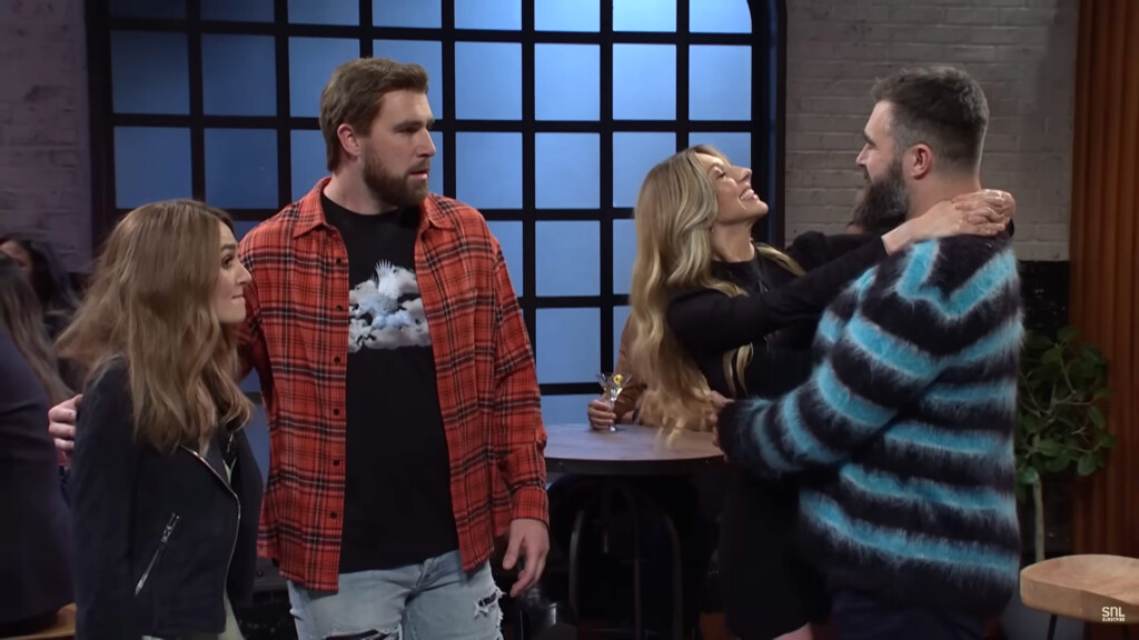 Travis Kelce Spars With Brother Jason In Funny Skit While Hosting ‘saturday Night Live’