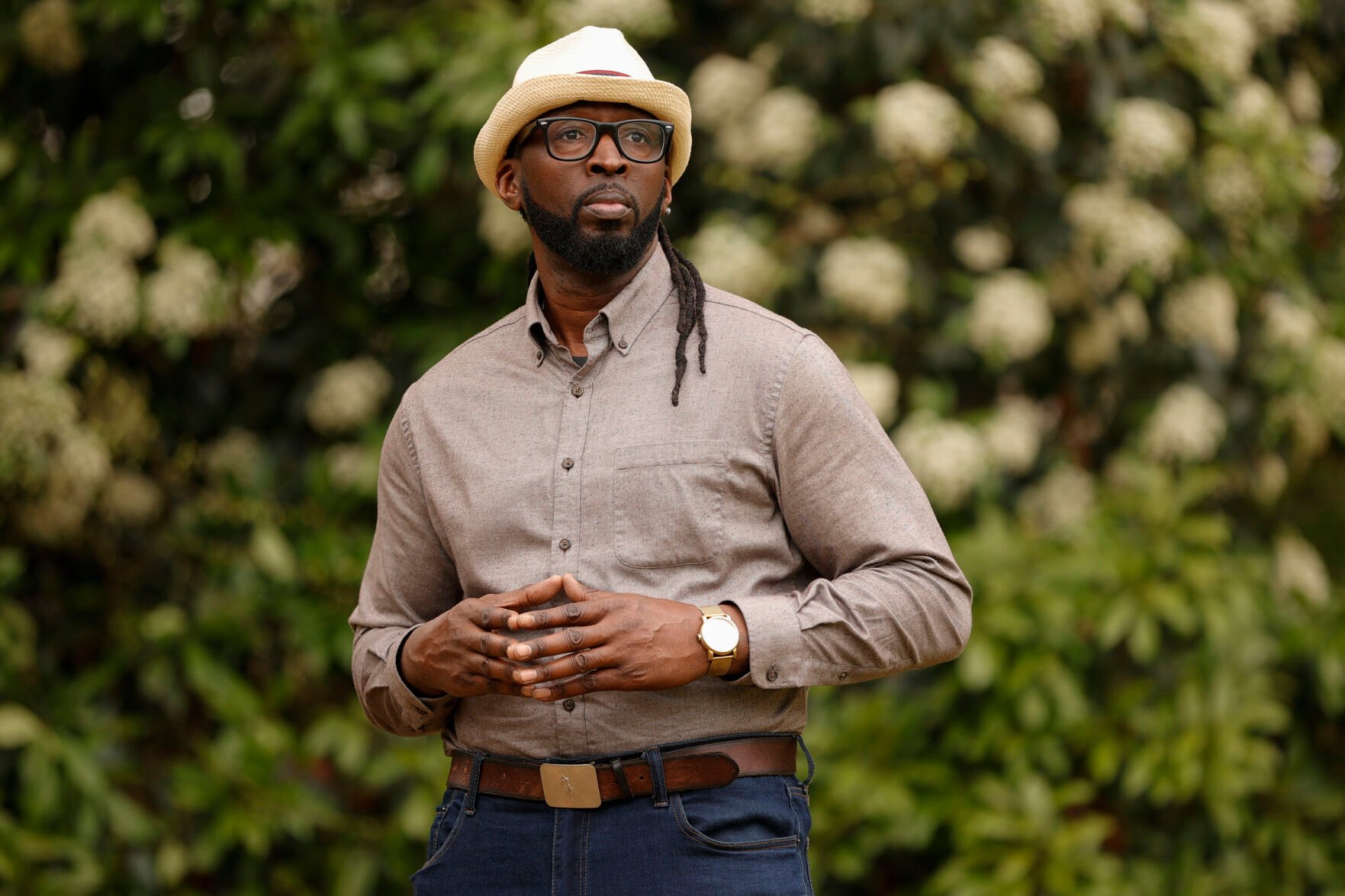 <p>Nyhiem Way, of Athens, Ga., poses for a portrait on Thursday, March 9, 2023, in Athens. Changes to how people are identified on surveys and censuses based on race and ethnicity have been proposed by the federal government. (AP Photo/Alex Slitz)</p>
