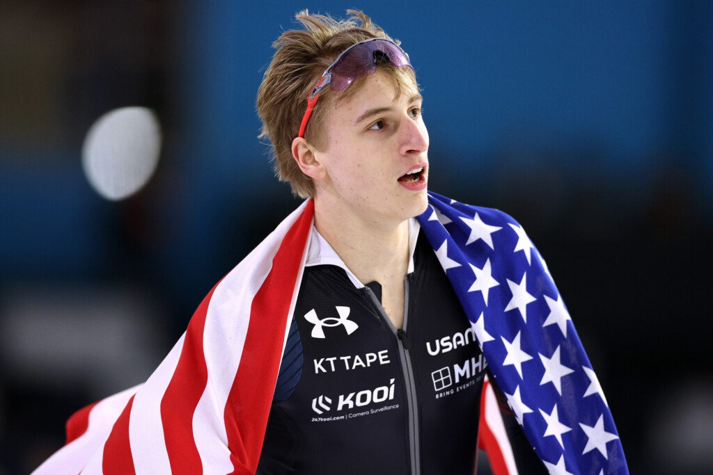 American Teenage Speed Skating Sensation Jordan Stolz Becomes Youngest Ever World Champion