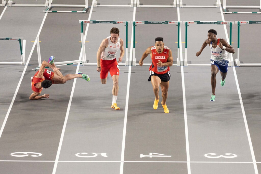Spanish Hurdler Enrique Llopis Stretchered Off After Horror Fall At European Indoor Championships