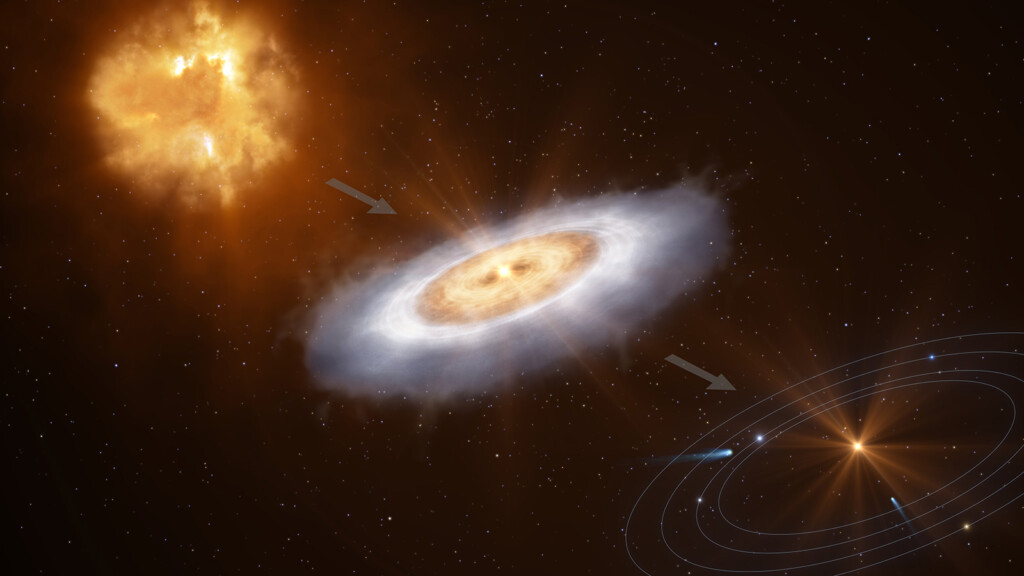 Astronomers Detect Water Molecules Swirling Around A Star