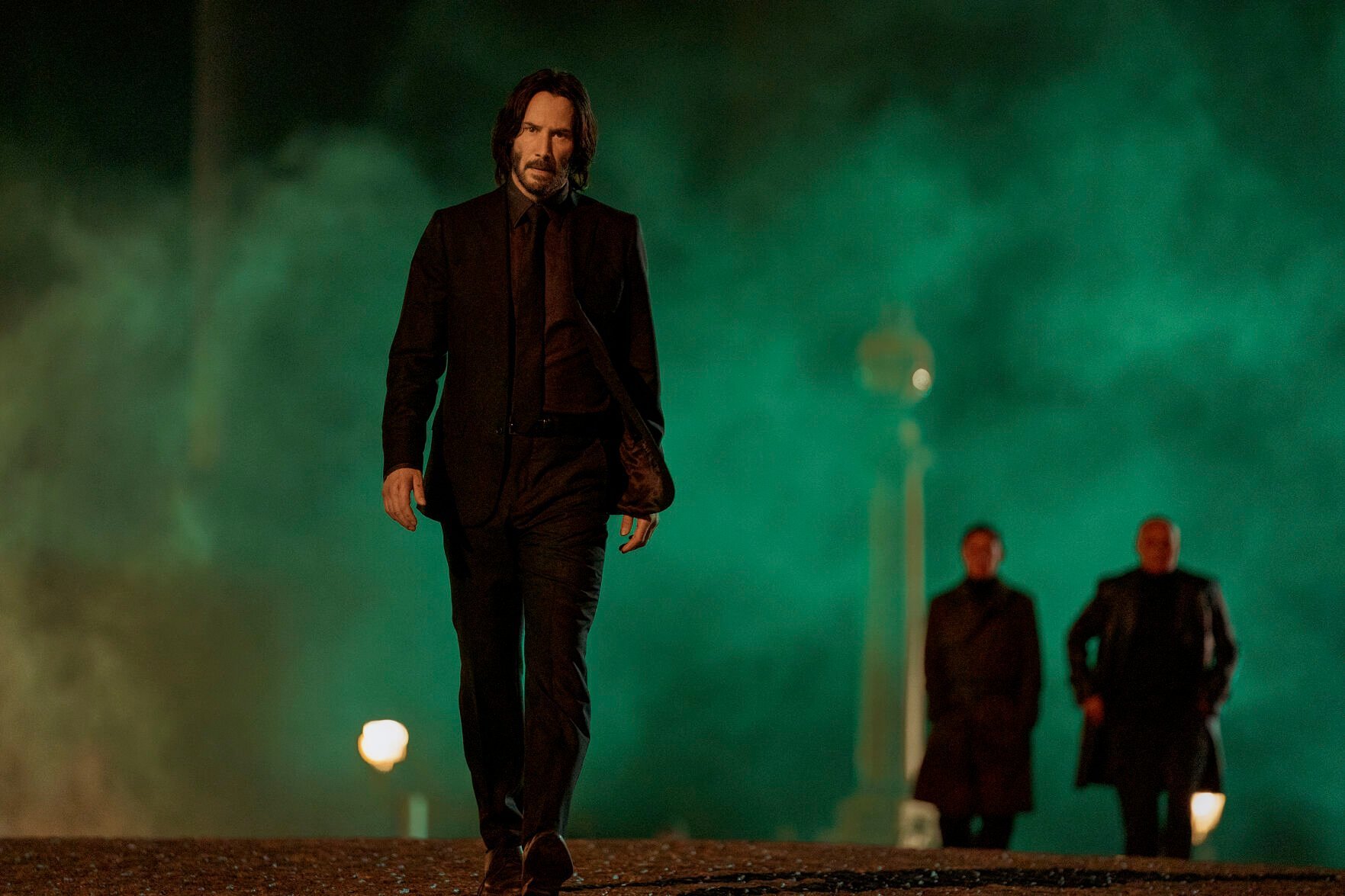 <p>Keanu Reeves as John Wick in a scene from "John Wick 4." </p>
