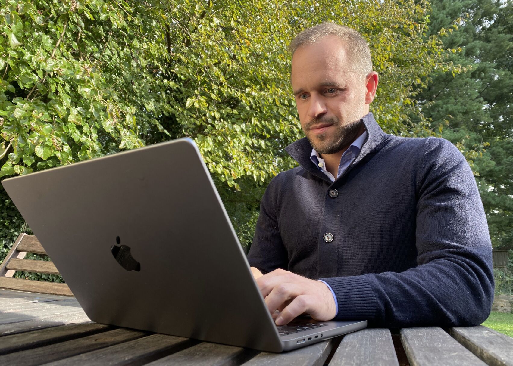 <p>Nick Hamilton, a former AGGA patient and member of the Las Vegas Institute group on Facebook. “I was asking too many questions. And I started talking openly with other people that were having issues. And they kicked us all out.” (Anna Werner/CBS News)</p>