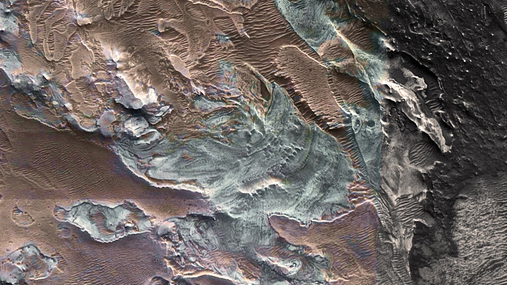 Remains Of An Ancient Glacier Spotted On Mars