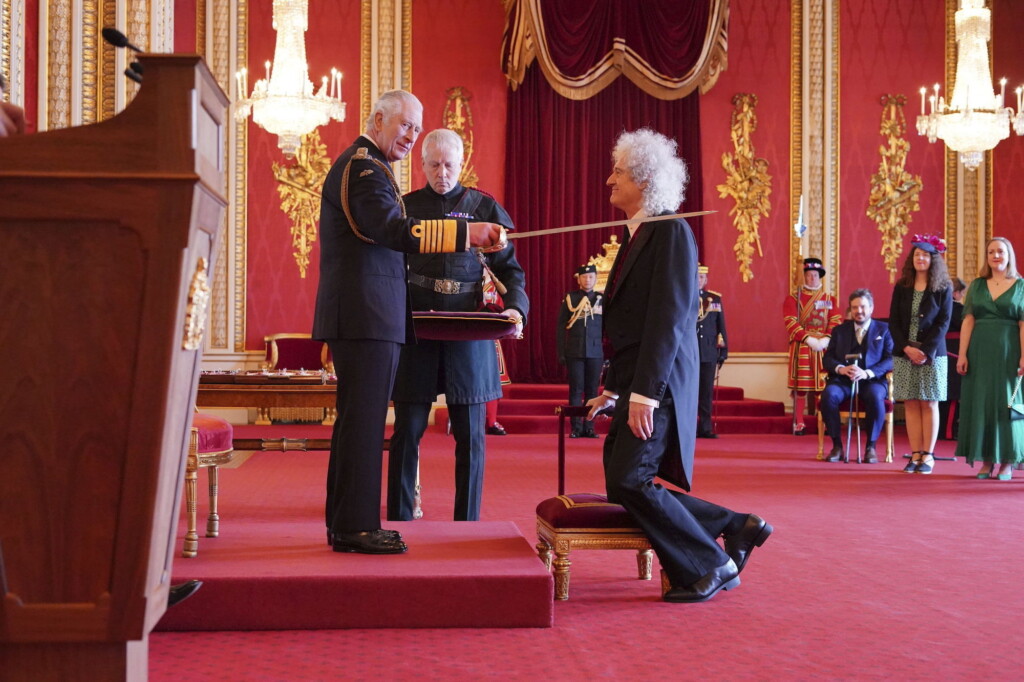 Brian May, Lead Guitarist Of Rock Band Queen, Receives Knighthood From King Charles Iii