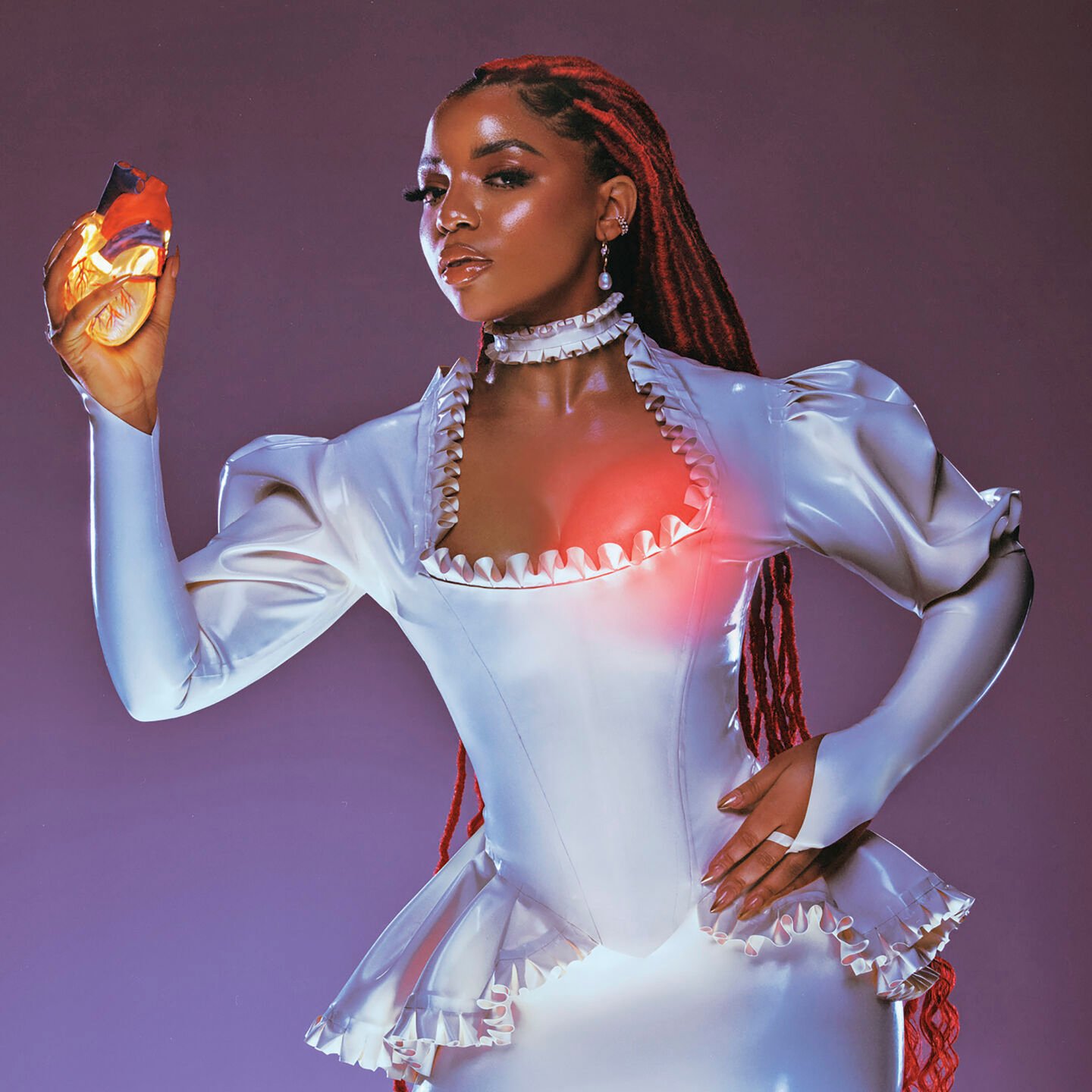 <p>This image released by Columbia Records shows “In Pieces," a solo debut album by Chlöe. (Columbia via AP)</p>