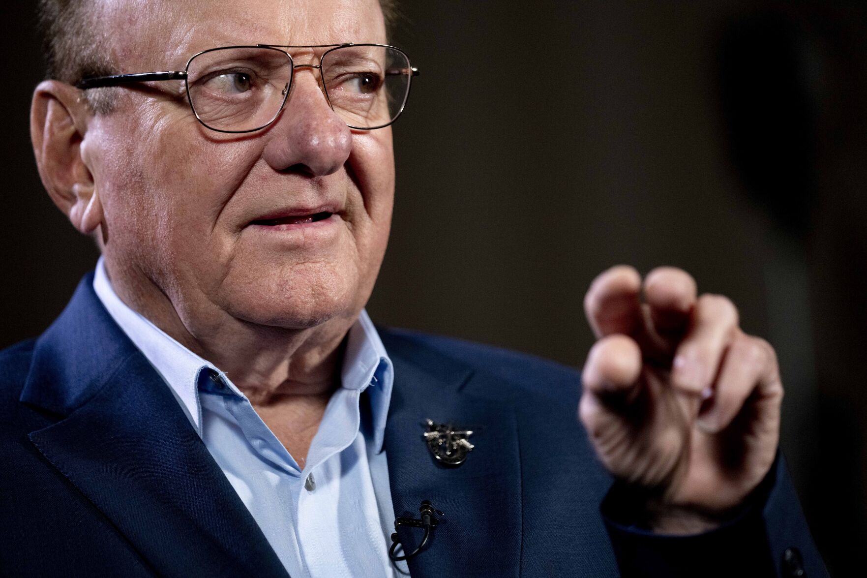 <p>Ron Deis, who served with retired Army Col. Paris Davis, speaks during an interview with the Associated Press at a hotel in Arlington, Va., Thursday, March 2, 2023. </p>