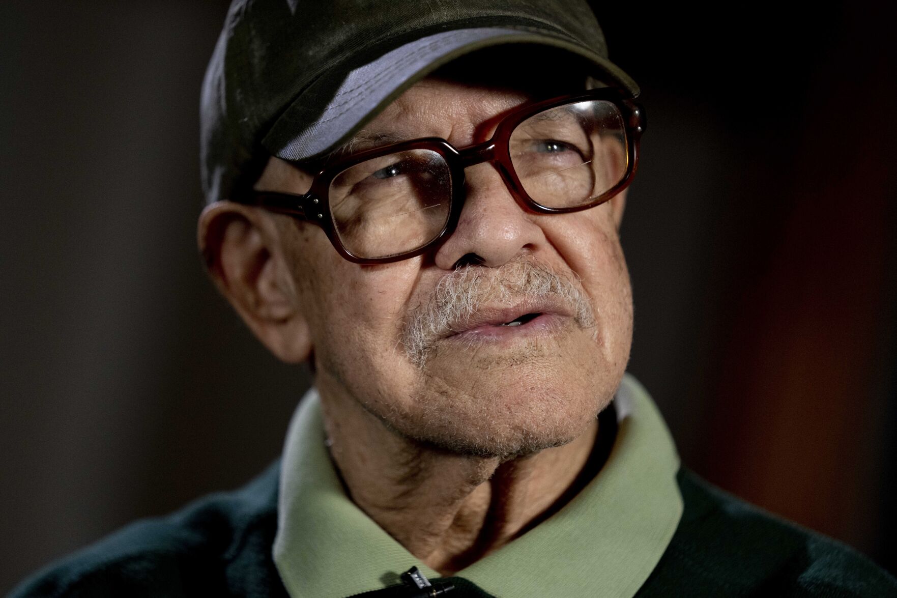 <p>Retired Army Col. Paris Davis, an Ohio native, who is set to receive the Medal of Honor for his service in the Vietnam War speaks during an interview with the Associated Press at a hotel in Arlington, Va., Thursday, March 2, 2023. </p>