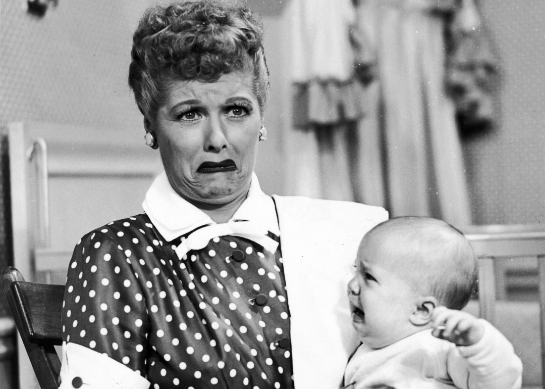<p>When "I Love Lucy" star Lucille Ball became pregnant in real life, the show wrote it into the storyline. With the word "pregnancy" still too much for television, the show referred to Lucy as "expecting."</p>