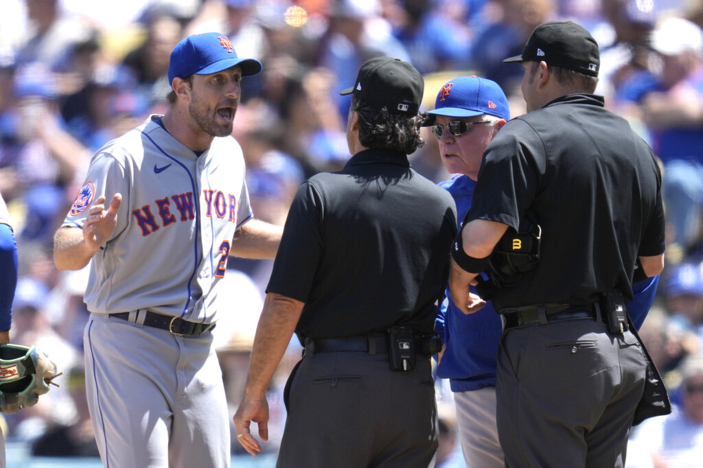 New York Mets Pitcher Max Scherzer Ejected From Los Angeles Dodgers Game After Umpire Inspections For Sticky Hands