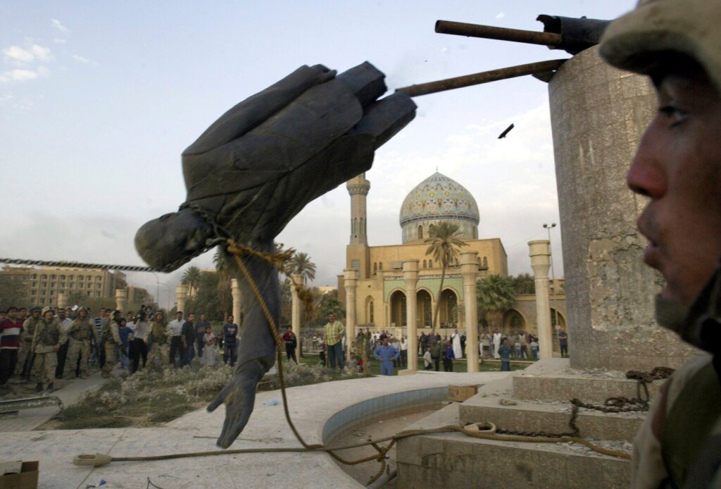 Once Everywhere, Saddam Hussein’s Image Scrubbed From Baghdad