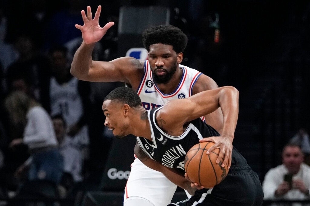 Embiid Gets Late Block, 76ers Take 3 0 Series Lead On Nets