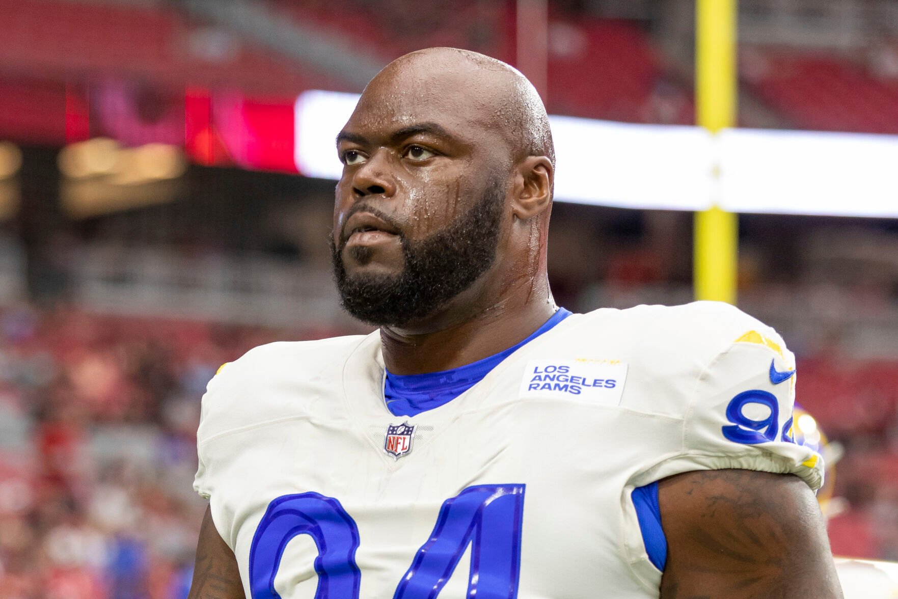 <p>The New York Giants signed defensive tackle A'Shawn Robinson to a one-year contract on Monday.</p>