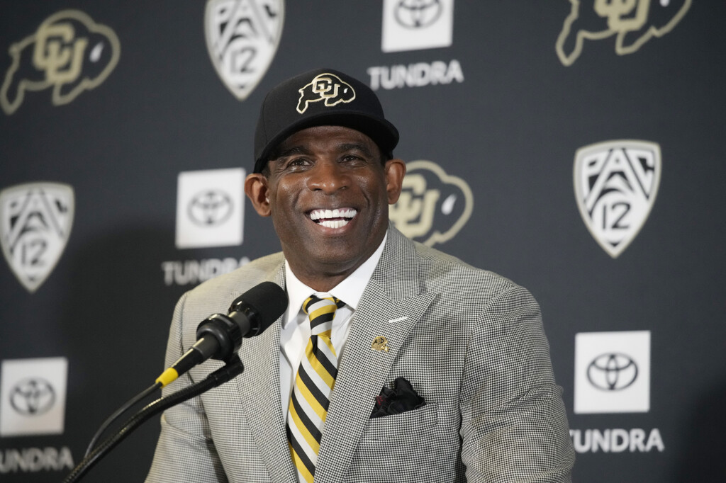 Colorado Buffaloes Head Coach Deion Sanders Meets Team Mascot And Gets Quite The Surprise