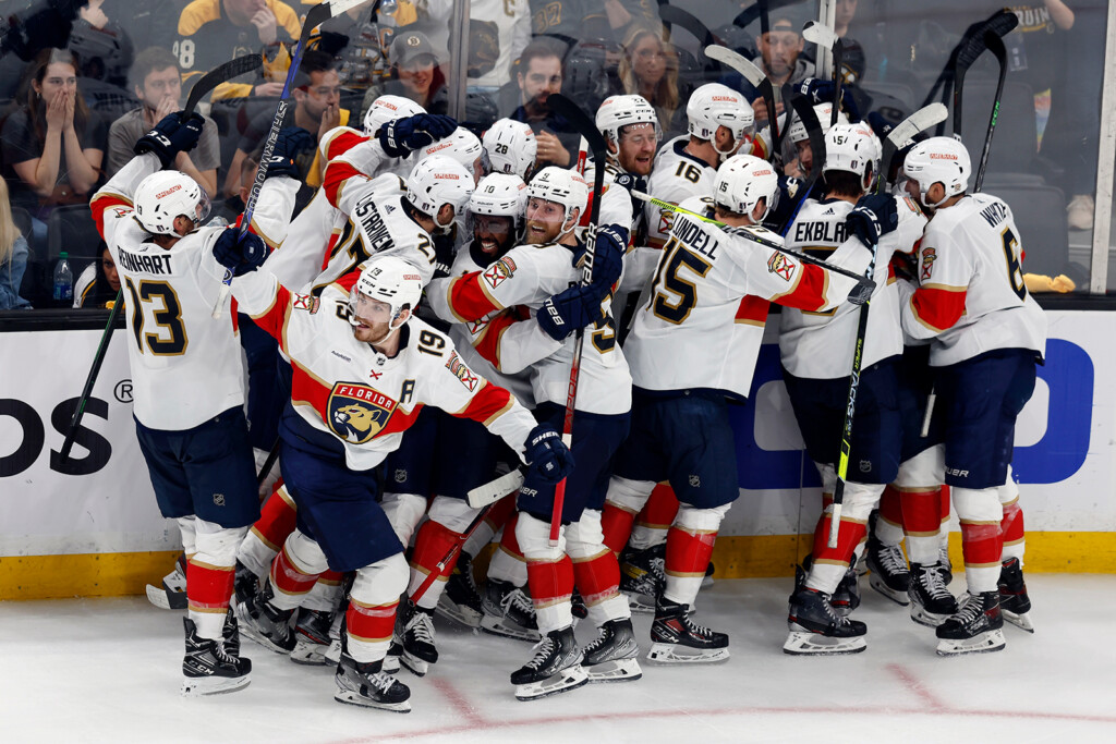 Record Setting Boston Bruins Blow 3 1 Series Lead, Eliminated By Florida Panthers From Nhl Playoffs
