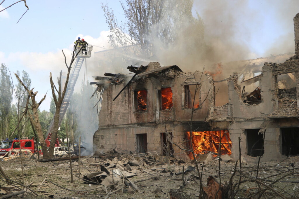 Russia Says Its Border Regions Attacked; Moscow’s Forces Hit Clinic In Central Ukrainian City