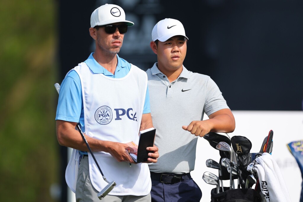 Tom Kim Has Muddy Time Of It At Pga Championship And The Moment Goes Viral