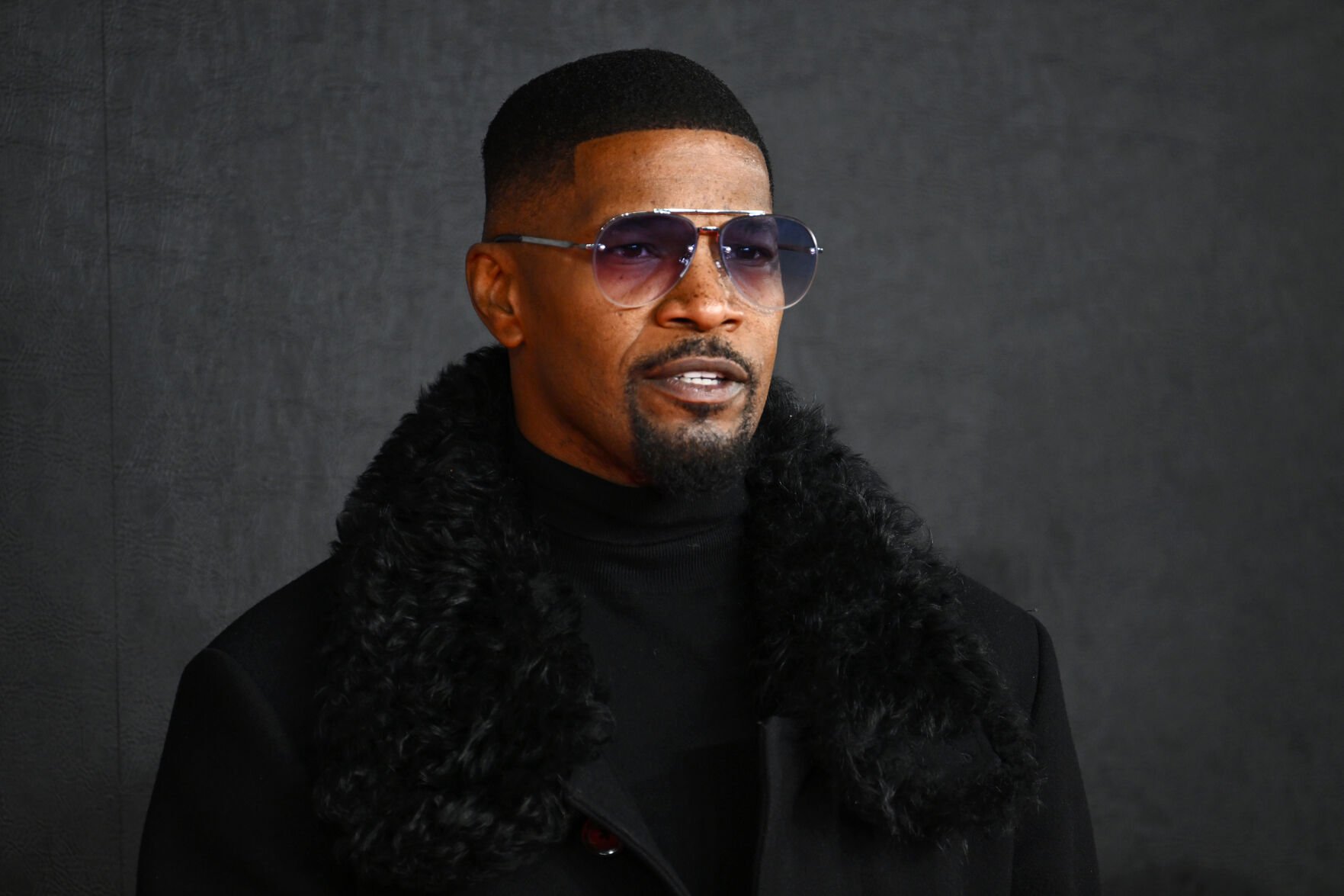 <p>Jamie Foxx is seen here at the 'Creed III' premiere in London in February. Foxx is speaking out for the first time since his daughter Corinne Foxx released a statement last month that the actor was hospitalized due to an undisclosed "medical complication."</p>