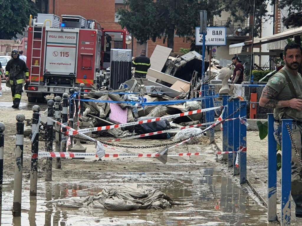 Italian Prime Minister Giorgia Meloni Visits Region Struck By Deadly Floods