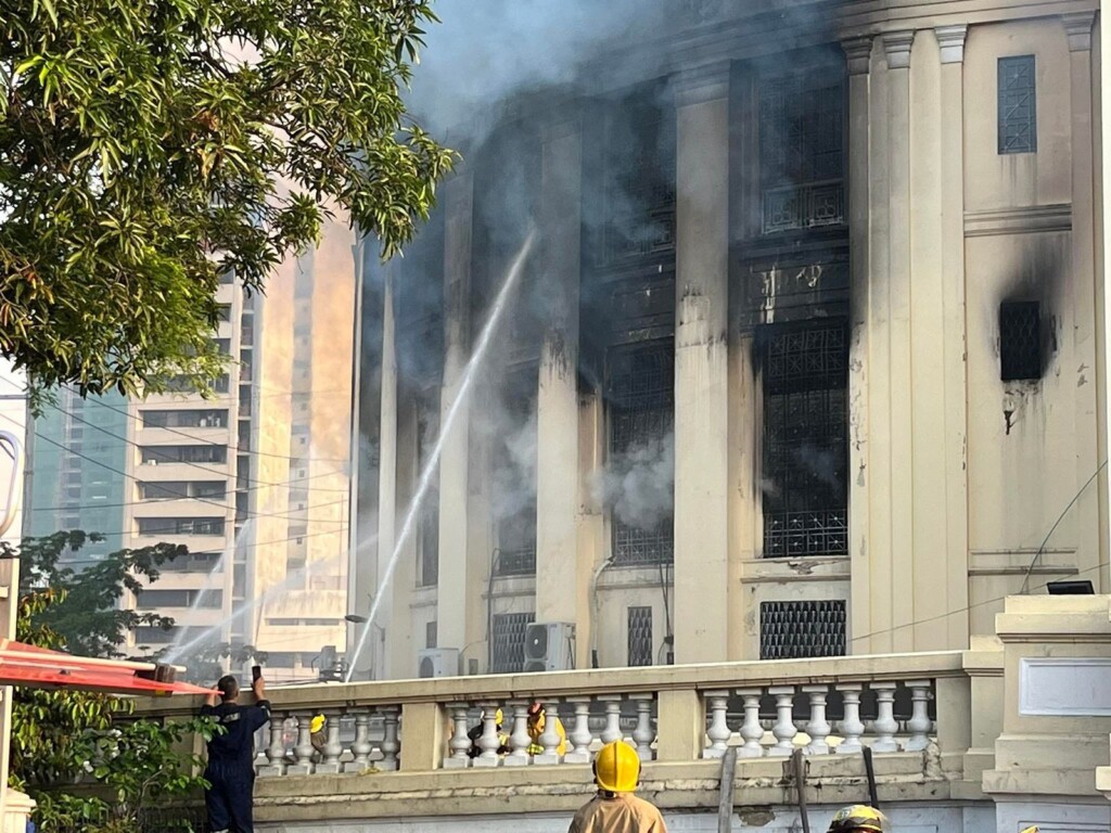 Inferno Tears Through Manila’s Historic Central Post Office
