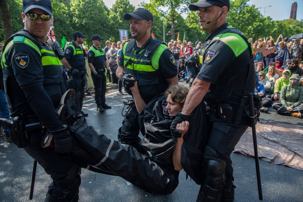 Dutch Police Arrest Over 1,500 People At Extinction Rebellion Protest In The Hague