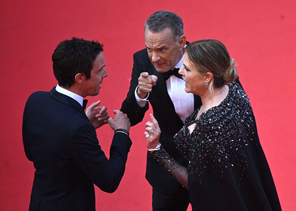 Rita Wilson Says Awkward Moment On Cannes Red Carpet With Tom Hanks Isn’t What It Looks Like