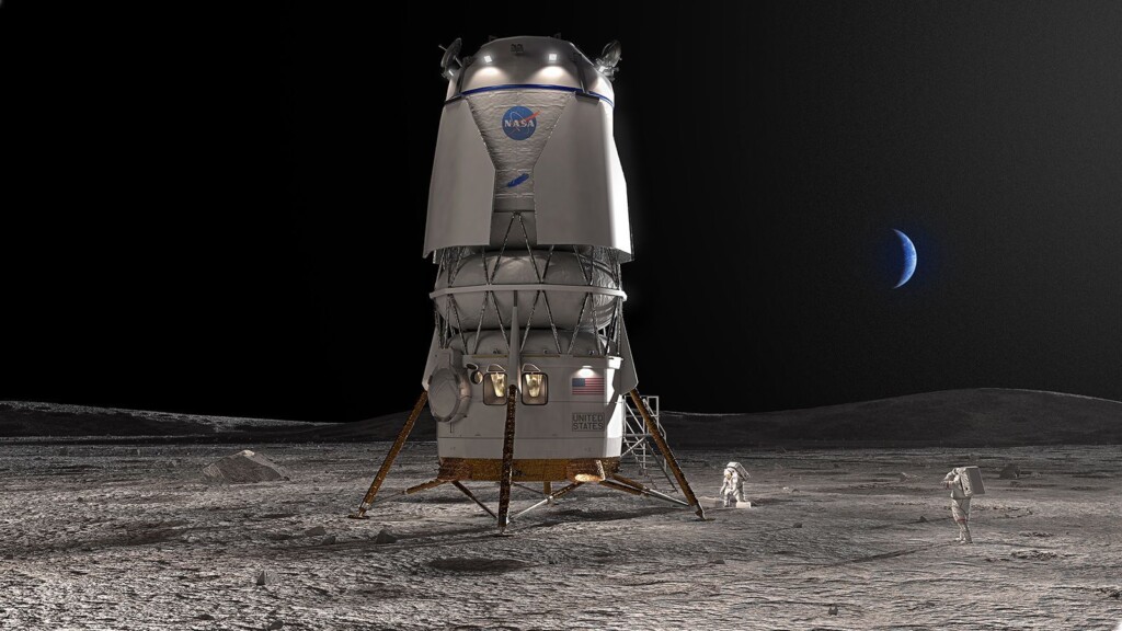 Bezos Founded Blue Origin Lands Major Nasa Moon Lander Project