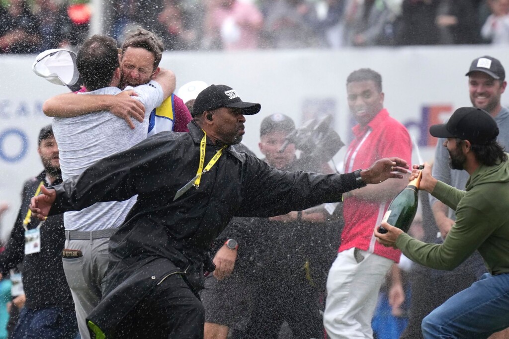 Golfer Adam Hadwin Mistakenly Leveled By Security When Celebrating Nick Taylor’s Fairytale Canadian Open Win