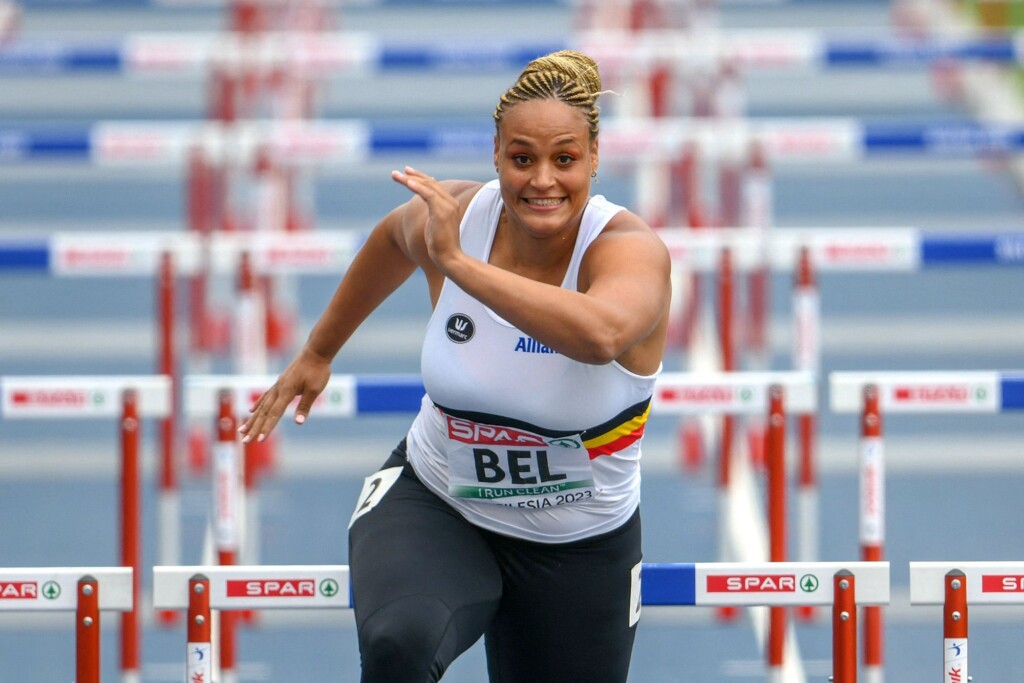 Belgian Shot Putter Jolien Boumkwo Competes In 100 Meter Hurdles After Injuries To Teammates