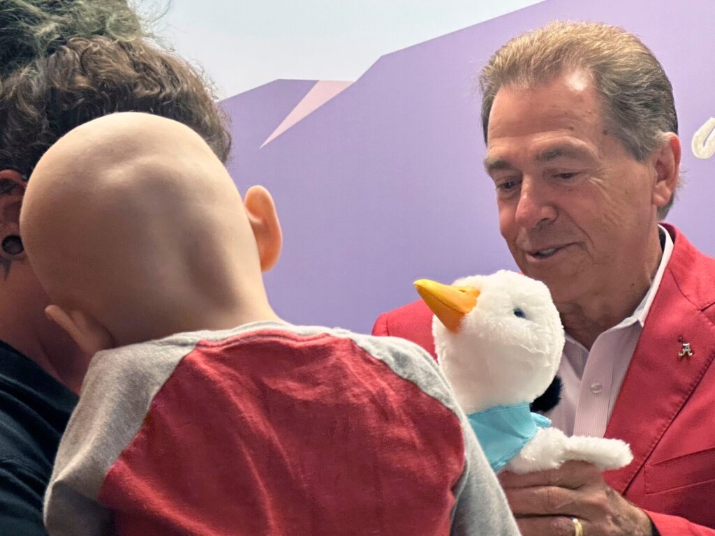 Alabama’s Saban Visits Kids With Cancer Before Lobbying Trip To D.c.