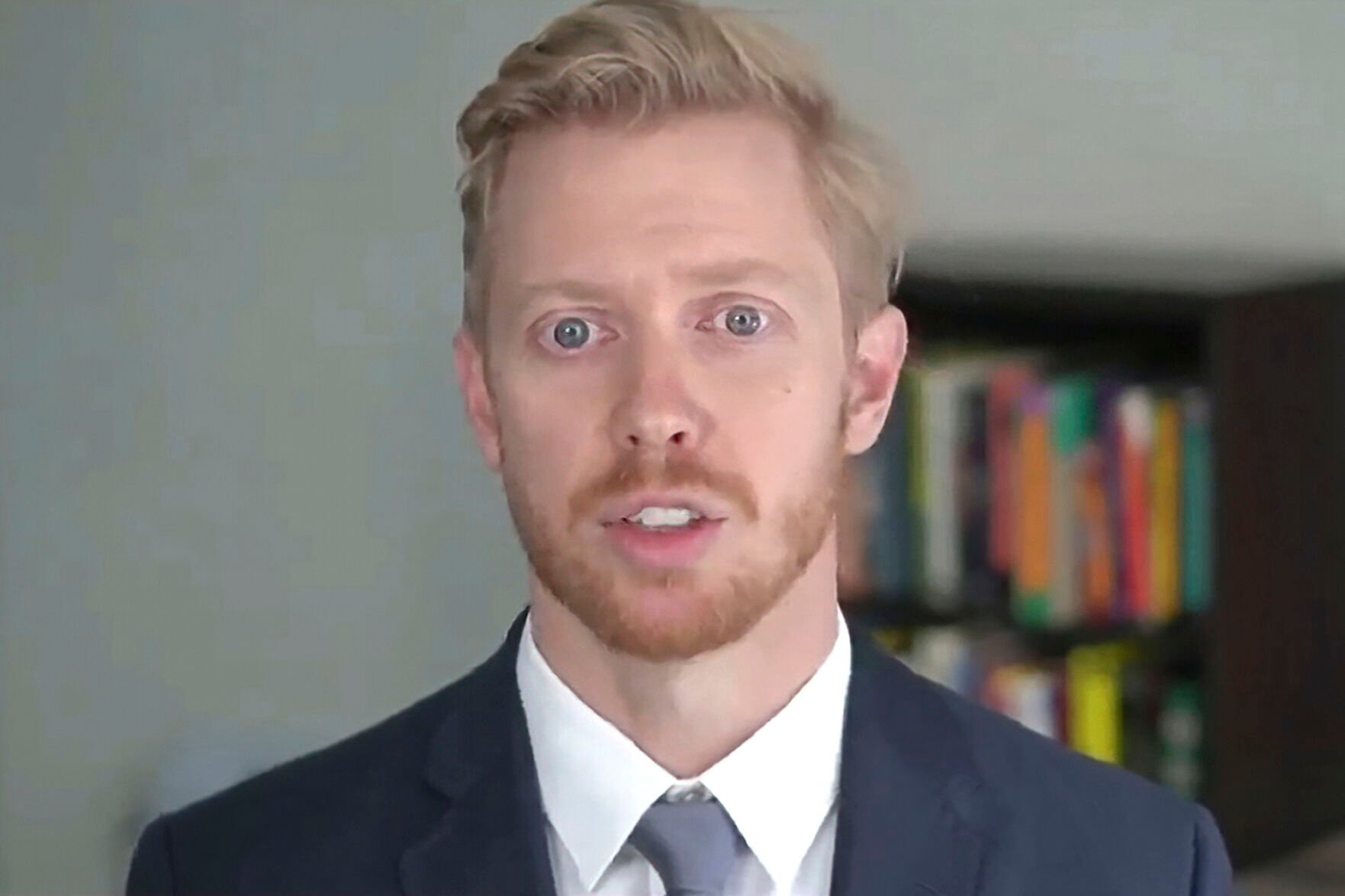 <p>Steve Huffman, chief executive officer and co-founder of Reddit, testifies during a virtual hearing on GameStop in Washington, on Feb. 18, 2021. Reddit is facing an ongoing blackout from some of its most active users.</p>