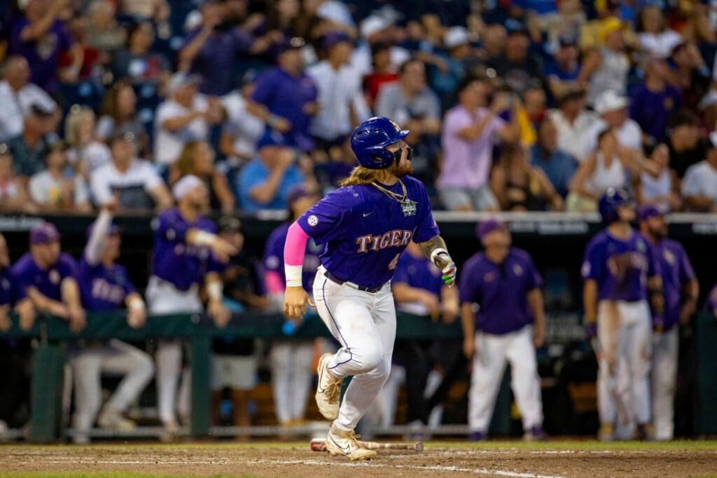White Blasts 11th Inning Homer To Send Lsu To Cws Finals